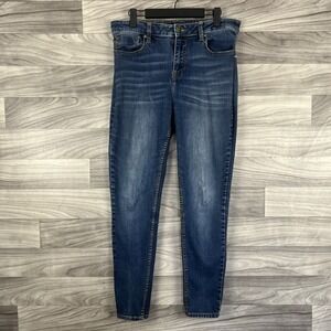 VIGOSS Jeans Womens 30 Blue Ace Super Skinny High Rise Stretch‎ Dark Wash Staple